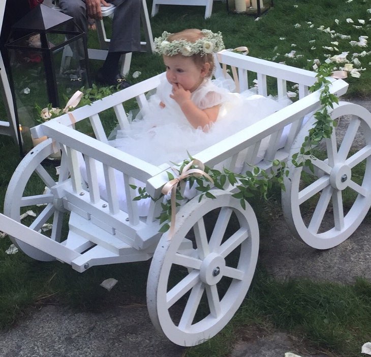 The most beautiful flower girl Audra Rose is a pro at this
