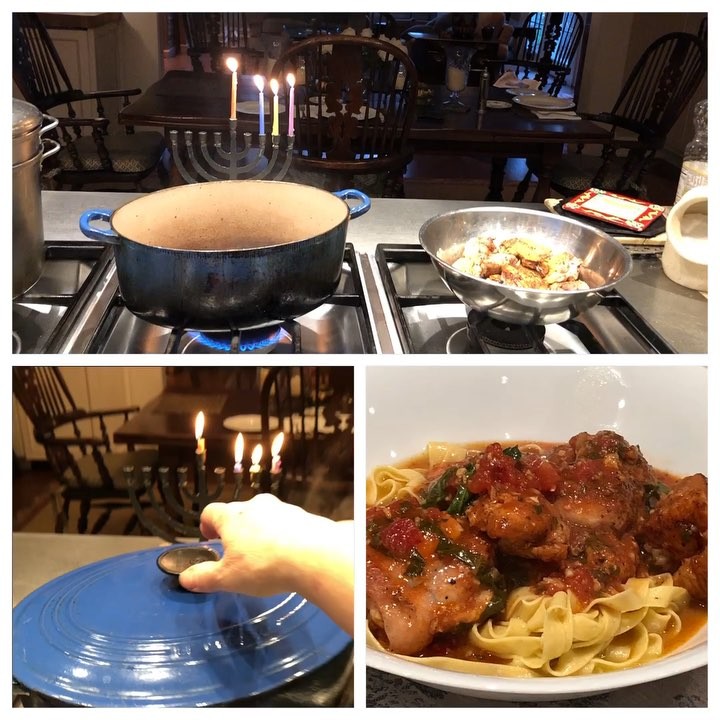 Mediterranean garlic chicken.🙌 I went (impromptu) to visit a friend yesterday and saw, on the kitchen counter, my first cookbook (LGK). I was told that my Garlic Chicken was to be made for dinner-for company. My first thought? “I forgot about that dish!- its one of my husbands favorites! “ So, tonight, here is din-din